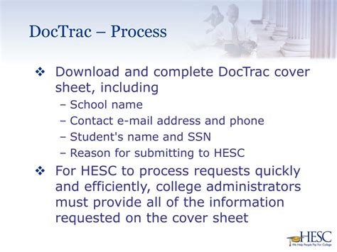 doctrac hesc.
